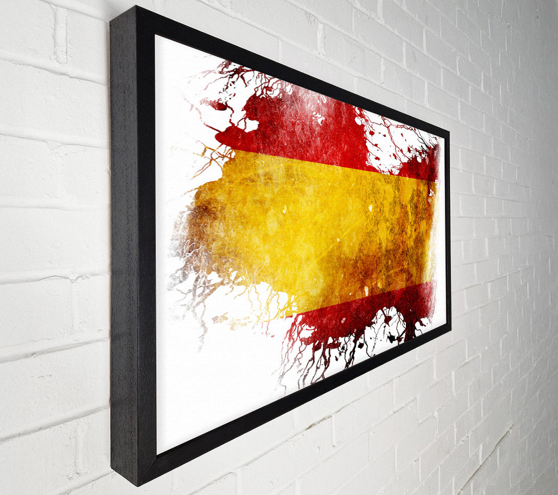  A Canvas Print of Spanish Colours Map Canvas Art