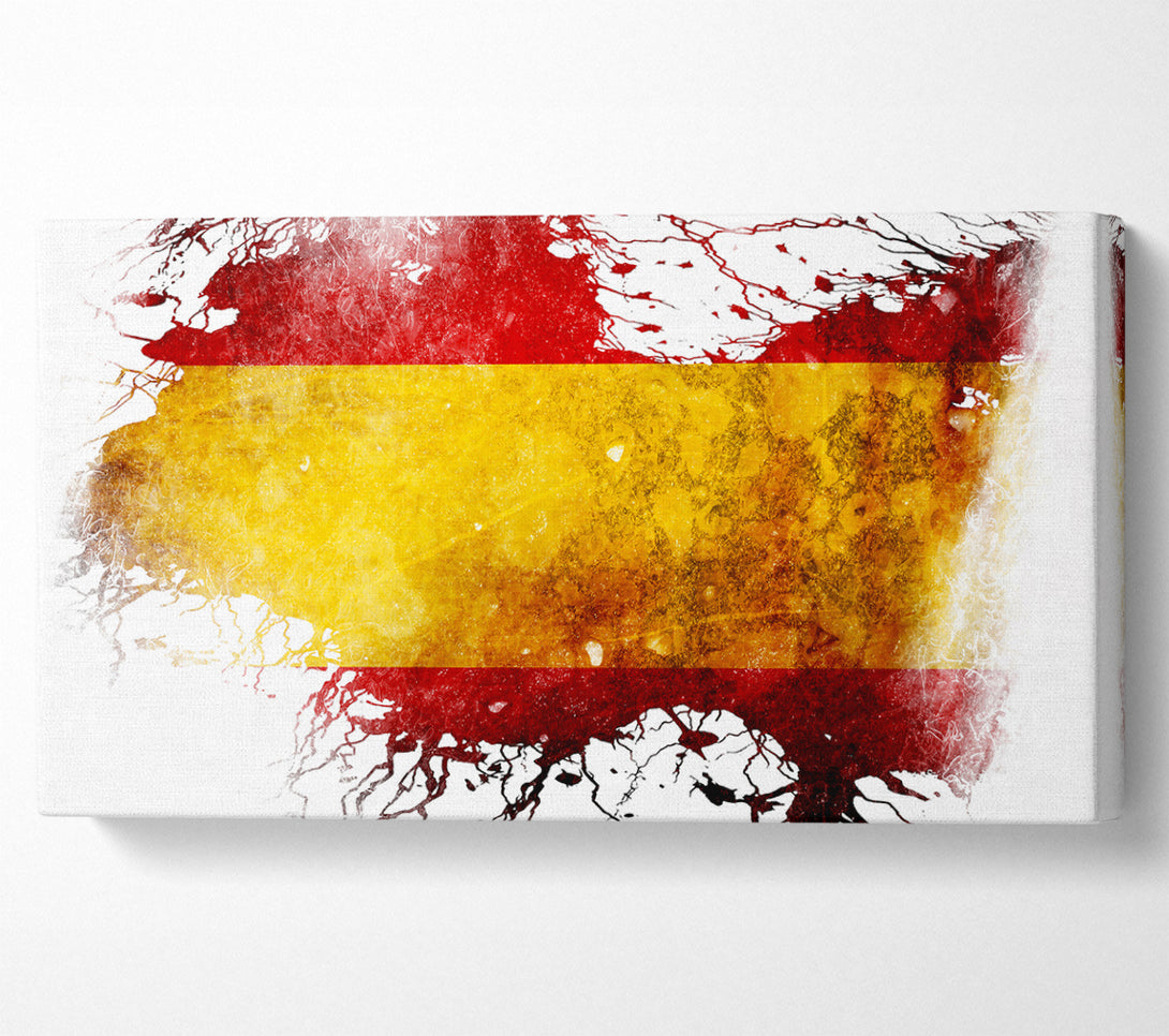  A Canvas Print of Spanish Colours Map Canvas Art