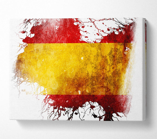  A Canvas Print of Spanish Colours Map Canvas Art