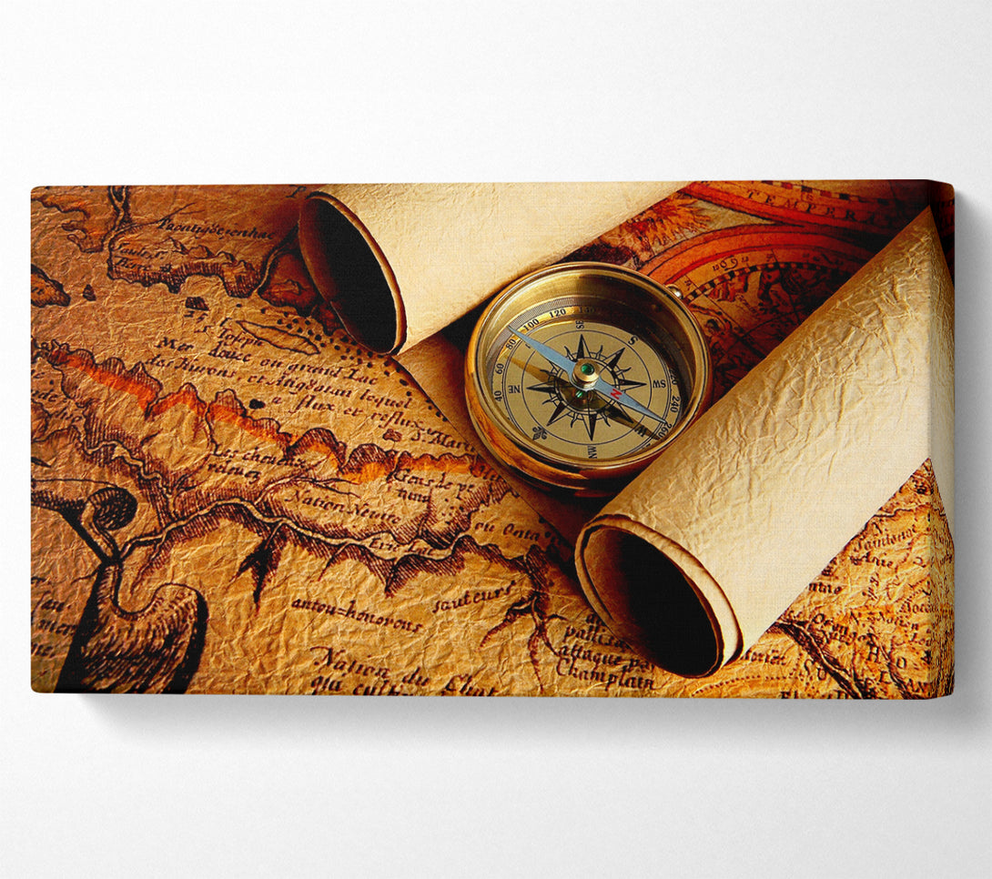  A Canvas Print of Old World Maps Canvas Print