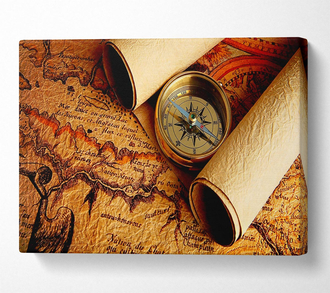  A Canvas Print of Old World Maps Canvas Print
