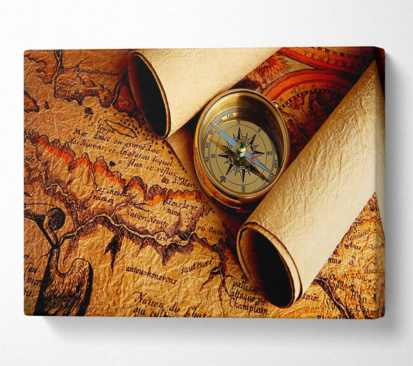  A Canvas Print of Old World Maps Canvas Print