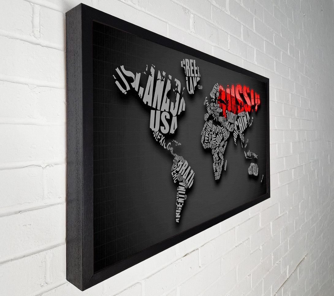  A Canvas Print of Russia World Maps Canvas Print