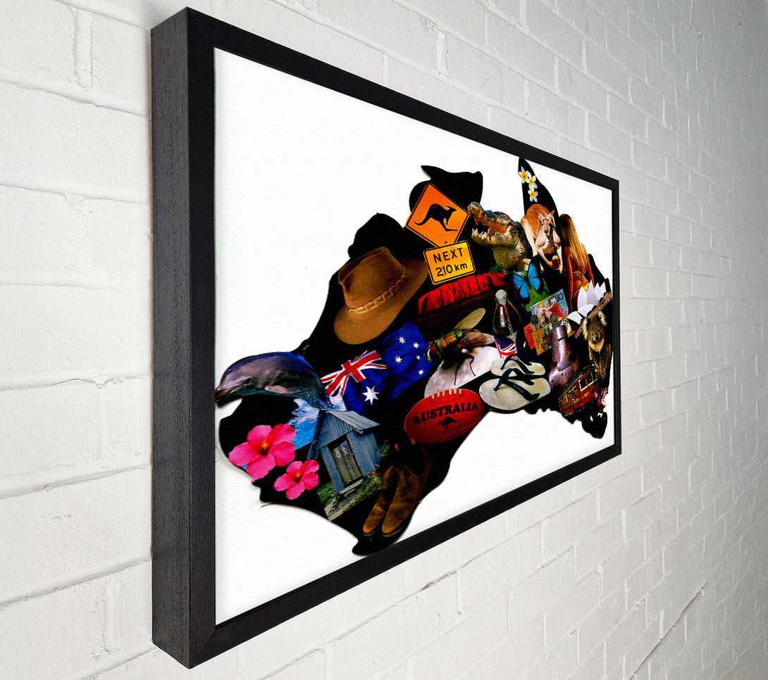  A Canvas Print of Australia Map Of Images Canvas Art