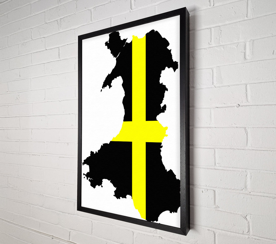  A Canvas Print of Map Of Wales St. Davids Canvas Print