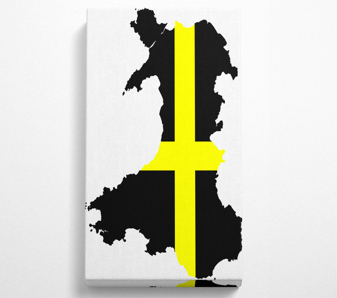  A Canvas Print of Map Of Wales St. Davids Canvas Print