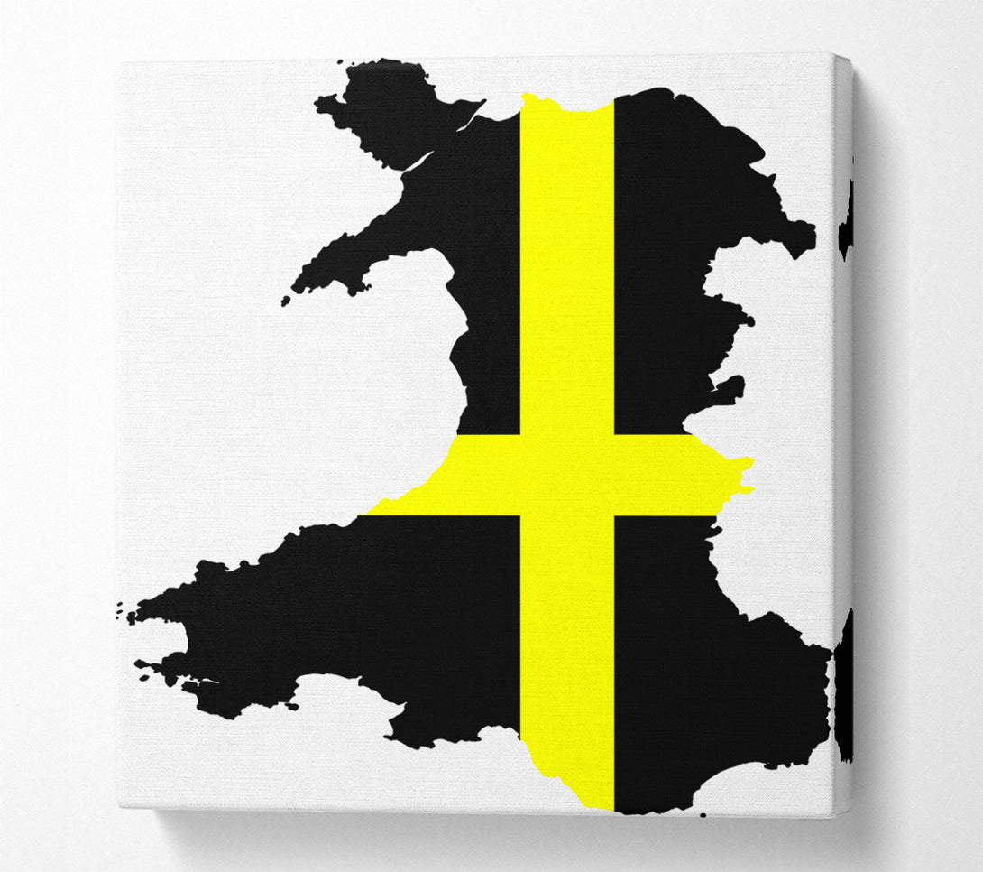  A Canvas Print of Map Of Wales St. Davids Canvas Print