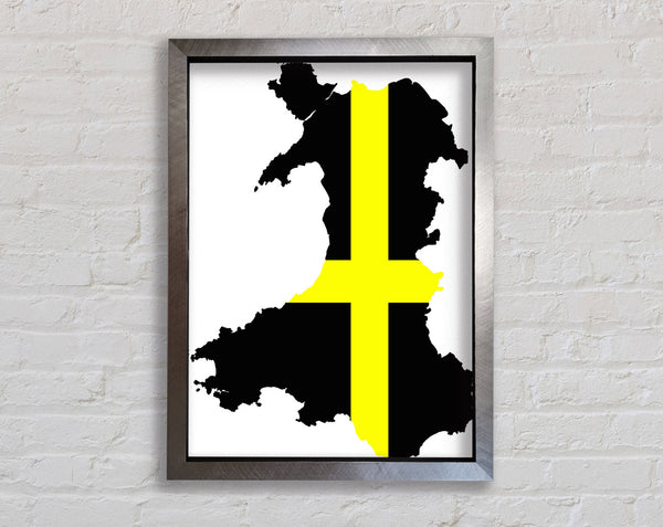 Map Of Wales St. Davids Framed Print