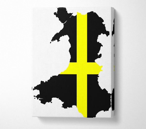  A Canvas Print of Map Of Wales St. Davids Canvas Print
