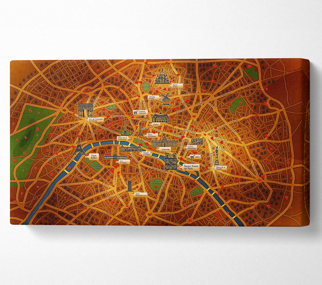  A Canvas Print of Monuments Of France Canvas Wall Art