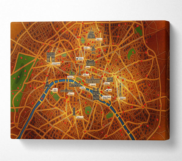  A Canvas Print of Monuments Of France Canvas Wall Art