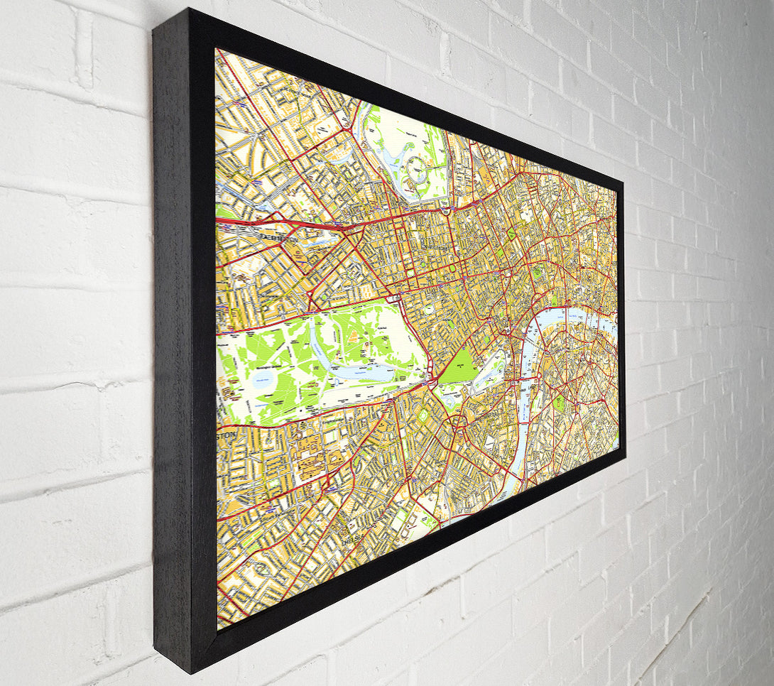  A Canvas Print of Map Of London Canvas Print
