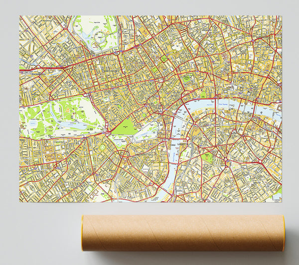 Map Of London Giclee Print
