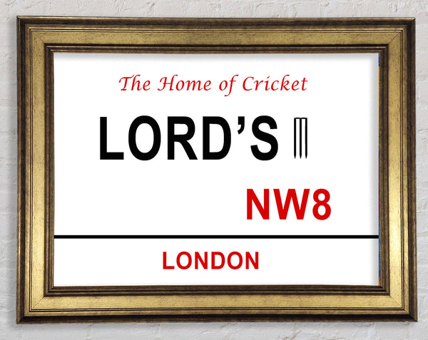 Lords Signs Framed Print