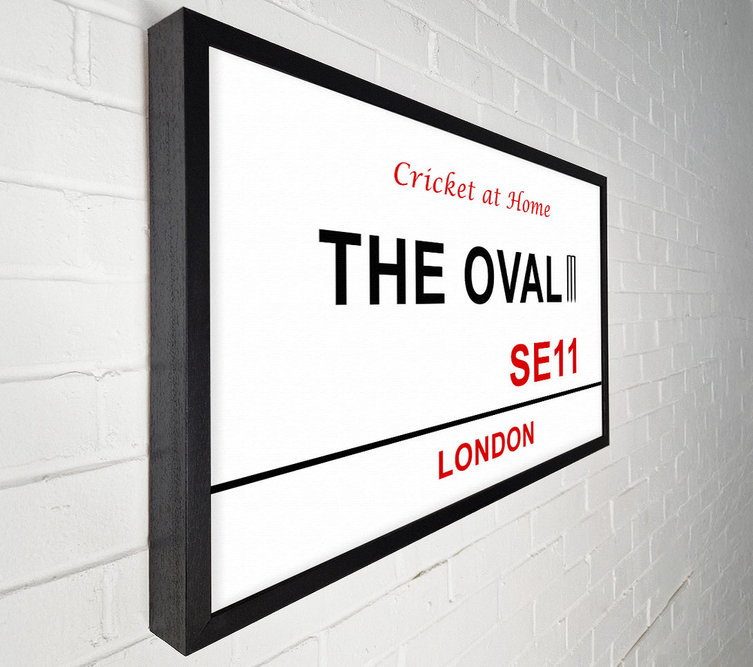 A Canvas Print of The Oval Signs Canvas Art