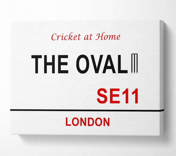  A Canvas Print of The Oval Signs Canvas Art