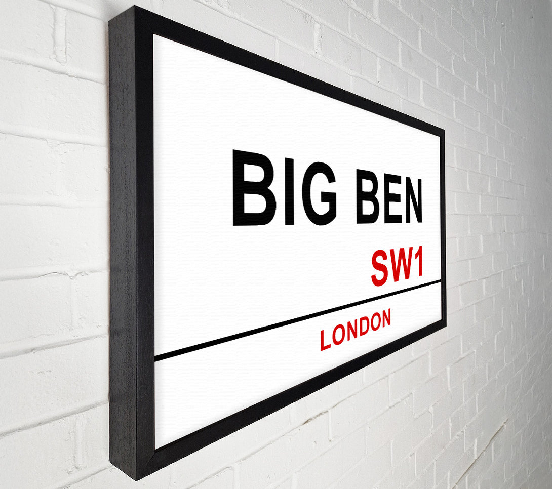  A Canvas Print of Big Ben Signs Canvas Wall Art