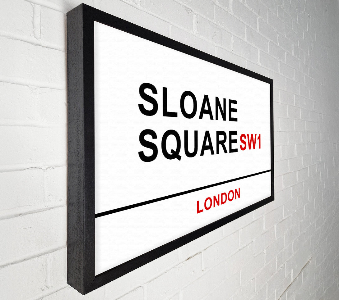  A Canvas Print of Sloane Square Signs Canvas Wall Art