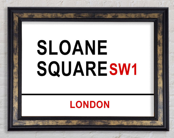 Sloane Square Signs Framed Print
