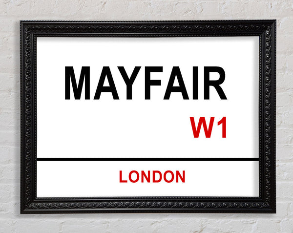 Mayfair Signs Framed Print