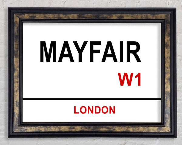 Mayfair Signs Framed Print