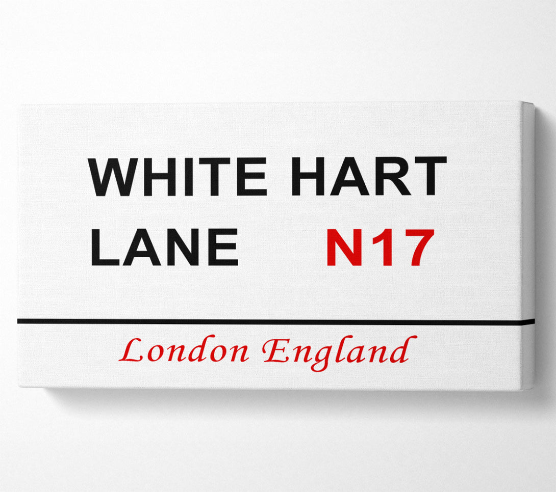  A Canvas Print of White Hart Lane Signs Canvas Print