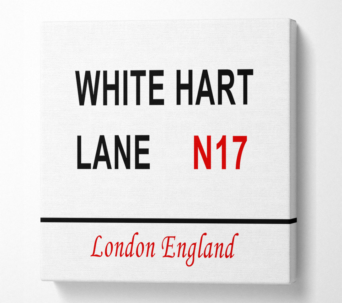  A Canvas Print of White Hart Lane Signs Canvas Print