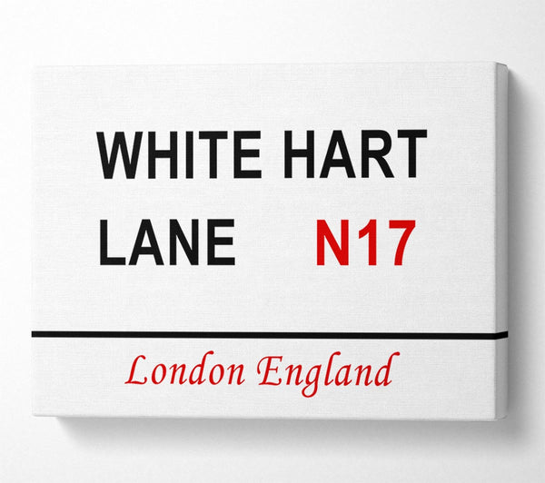  A Canvas Print of White Hart Lane Signs Canvas Print