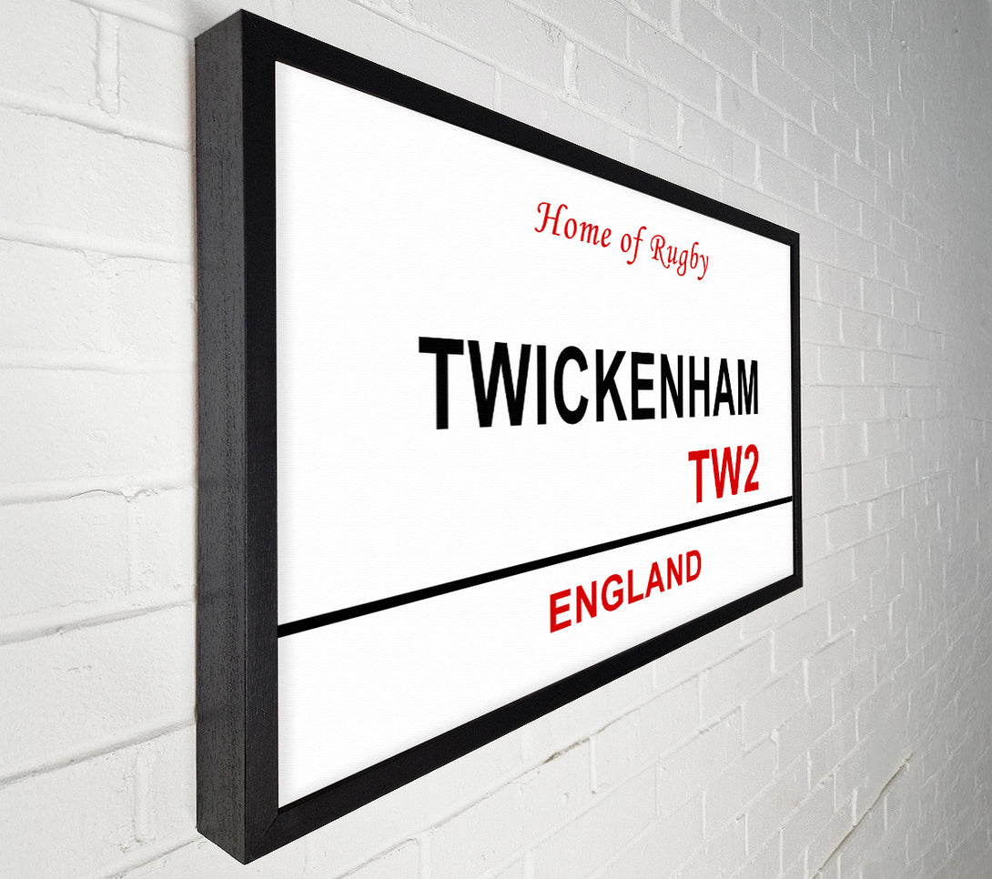  A Canvas Print of Twickenham Signs Canvas Art