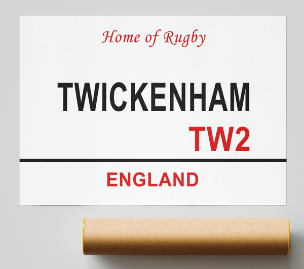 Twickenham Signs Poster