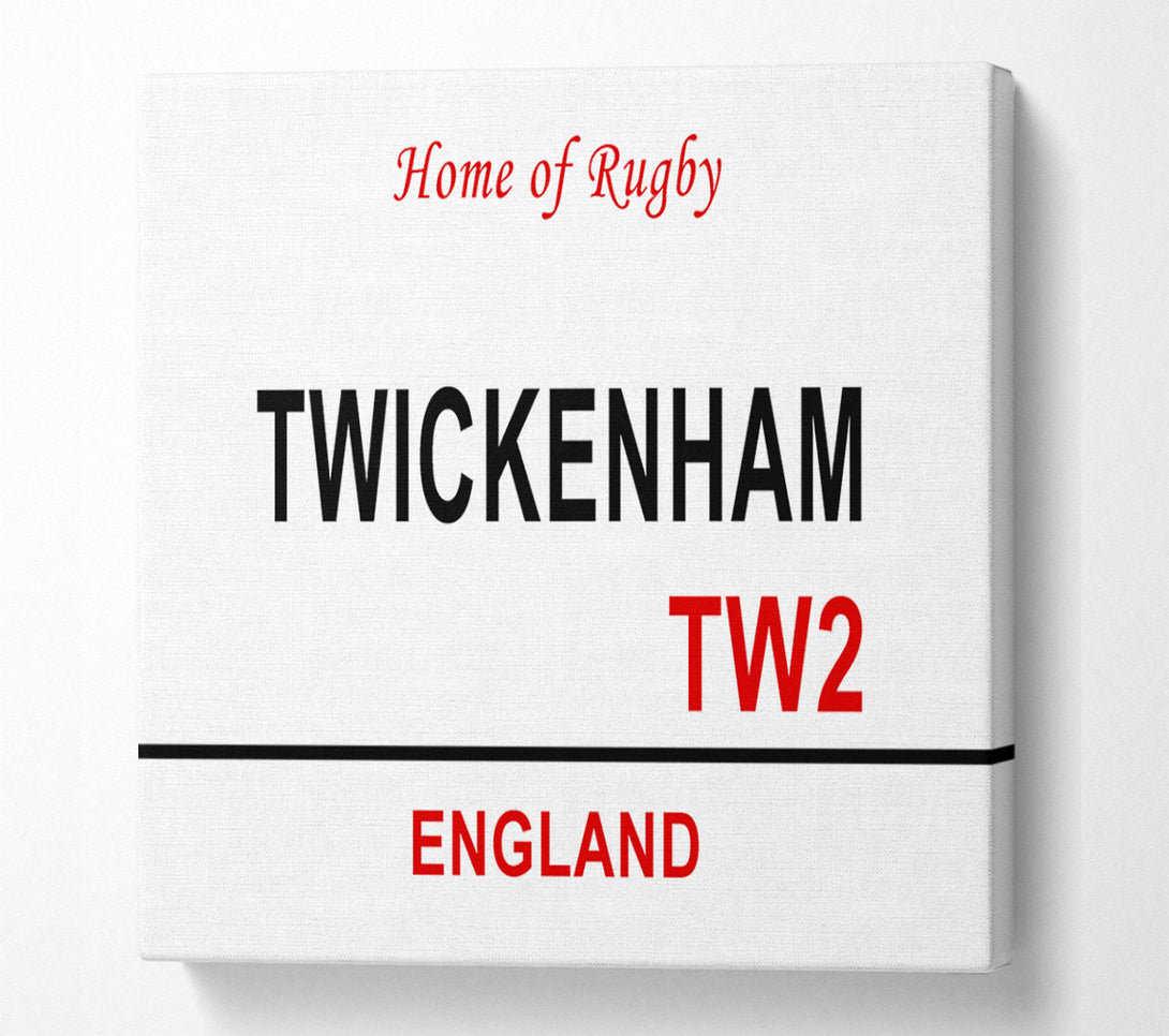  A Canvas Print of Twickenham Signs Canvas Art