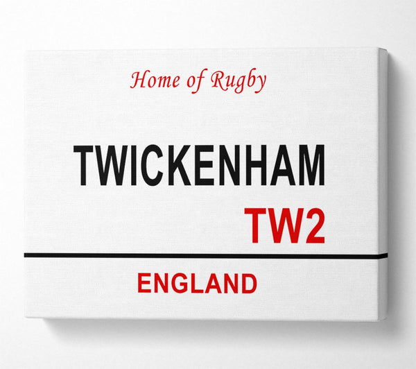  A Canvas Print of Twickenham Signs Canvas Art