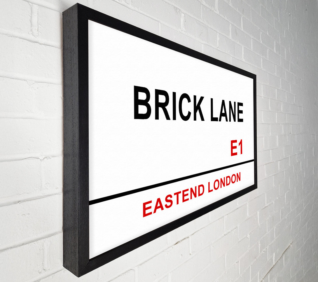  A Canvas Print of Brick Lane Signs Canvas Art