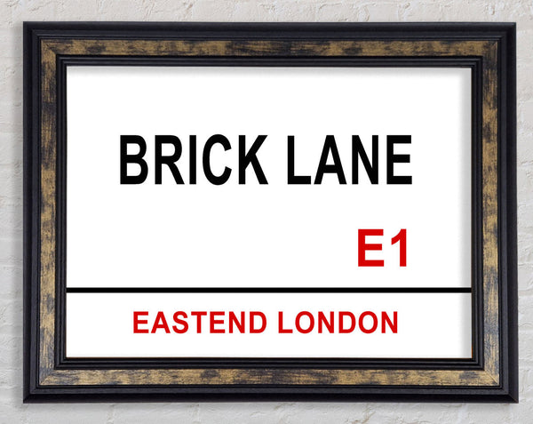 Brick Lane Signs Framed Print