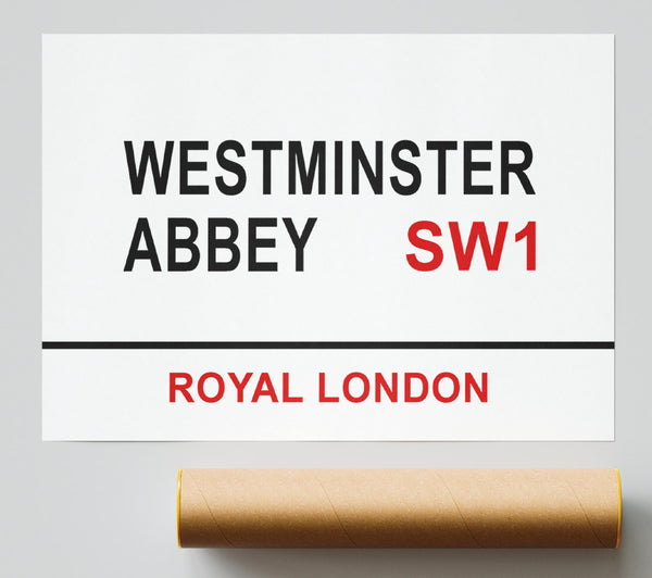 Westminster Abbey Signs Giclee Print
