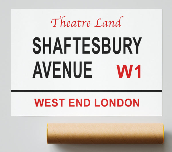 Shaftesbury Avenue Signs Giclee Print
