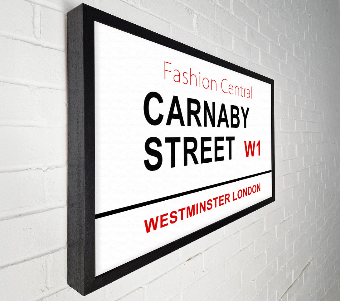  A Canvas Print of Carnaby Street Signs Canvas Art