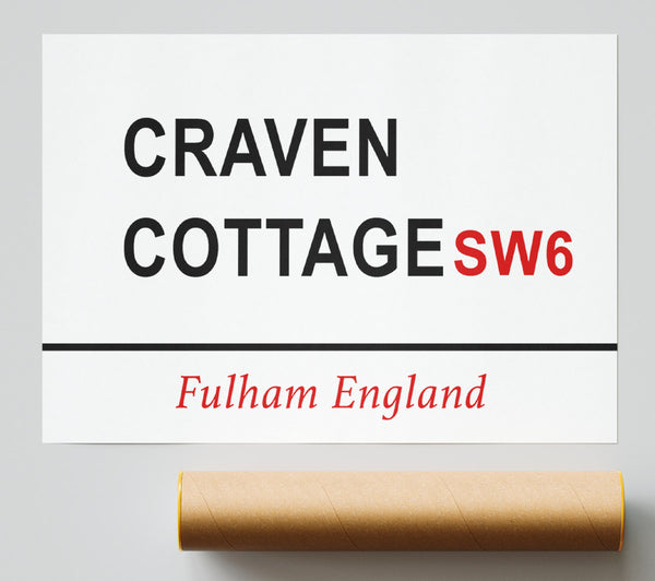 Craven Cottage Signs Giclee Print
