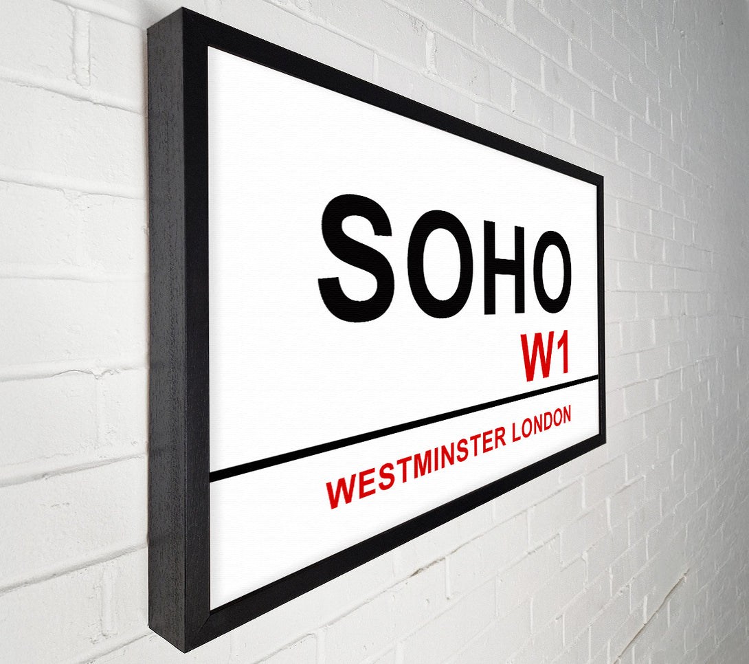  A Canvas Print of Soho Signs Canvas Wall Art
