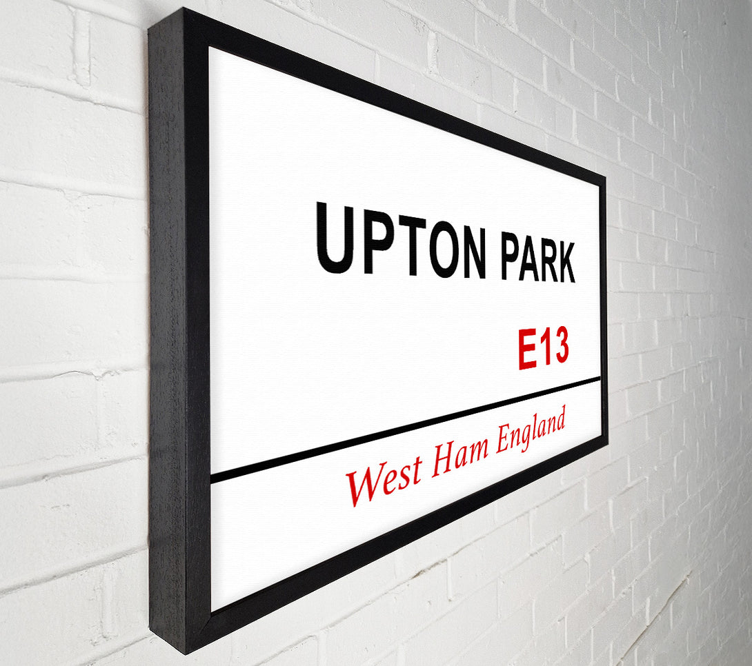  A Canvas Print of Upton Park Signs Canvas Art