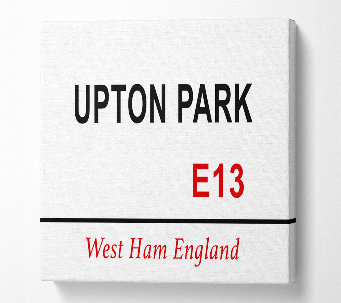  A Canvas Print of Upton Park Signs Canvas Art
