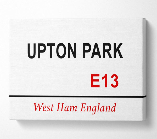  A Canvas Print of Upton Park Signs Canvas Art
