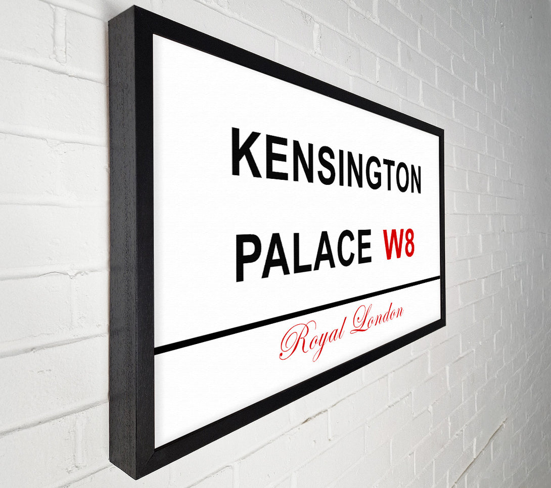  A Canvas Print of Kensington Palace Signs Canvas Art