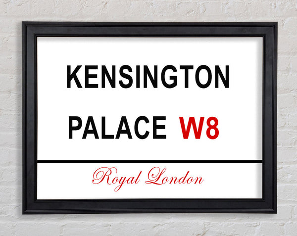 Schilder zum Kensington Palace