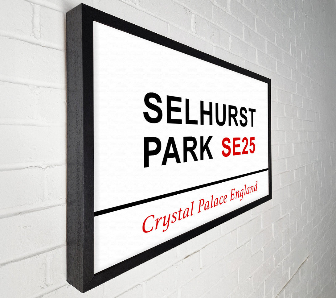  A Canvas Print of Selhurst Park Signs Canvas Print