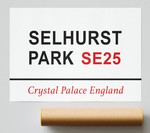 Selhurst Park Signs Poster