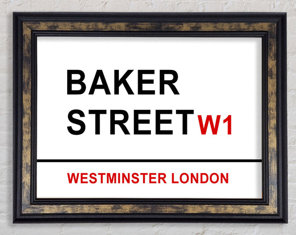 Baker Street Signs Framed Print