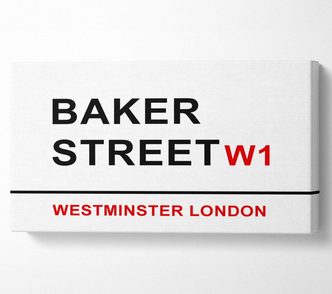  A Canvas Print of Baker Street Signs Canvas Art