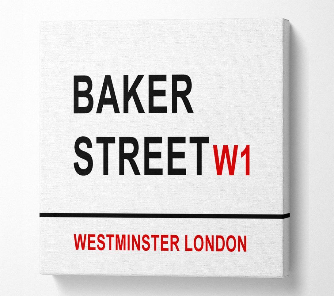  A Canvas Print of Baker Street Signs Canvas Art
