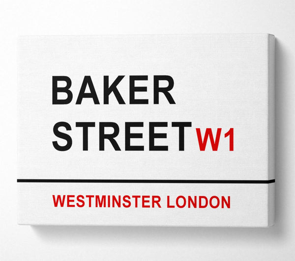  A Canvas Print of Baker Street Signs Canvas Art